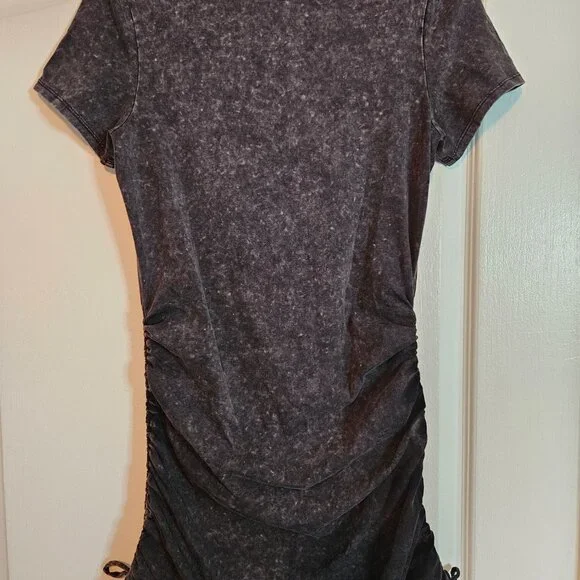 PINK BY VICTORIA’S SECRET SEXY STONE WASHED DRESS Side Cinched Tie Dress Medium - Picture 6 of 7